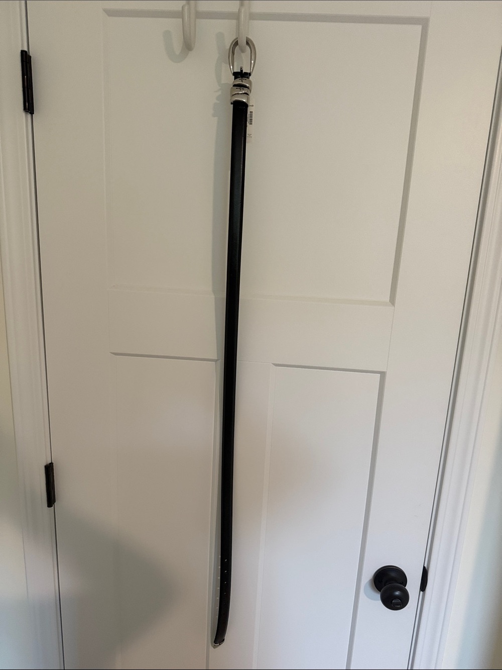 Madewell triple metal keeper Black Leather Belt